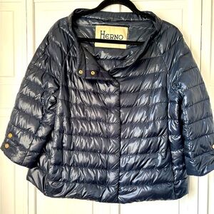 Herno navy blue jacket, size 46